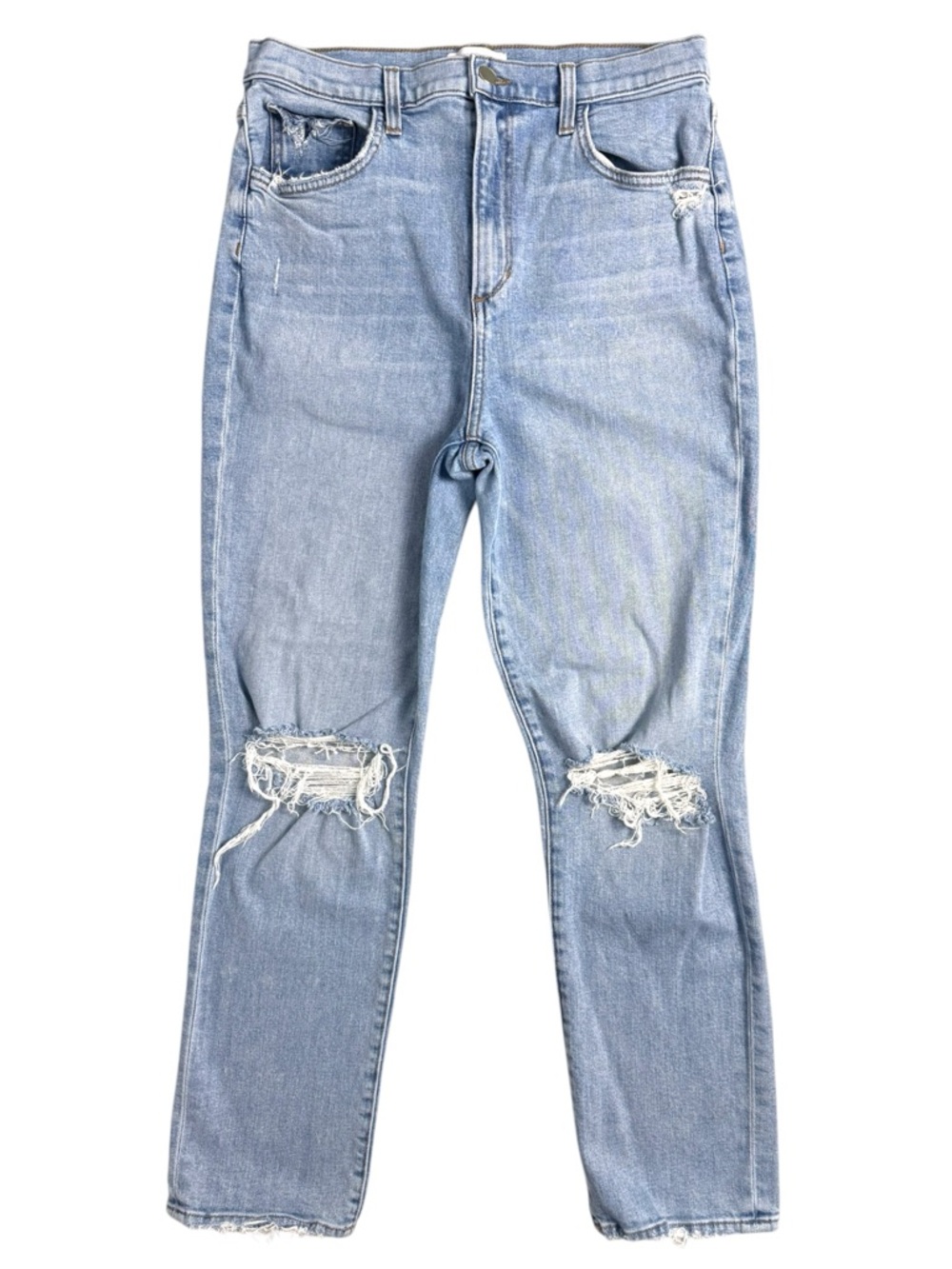 Favorite Daughter Malibu Distressed Boyfriend Jeans Light Wash Relaxed Size 31
